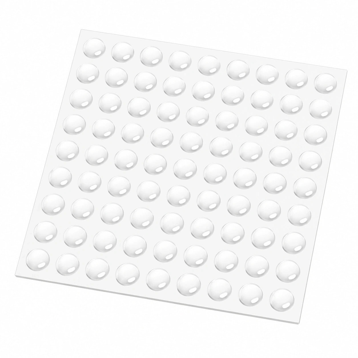 Selbstklebende Gummipuffer, Transparent, 100 Stück, Geräuschreduzierend für Türen, Möbel & Schubladen (10mm)