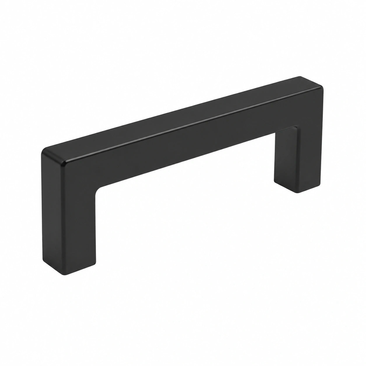 Schwarze Möbelgriffe 128mm, Set aus 2 Küchengriffe mit Schrauben, Edelstahl