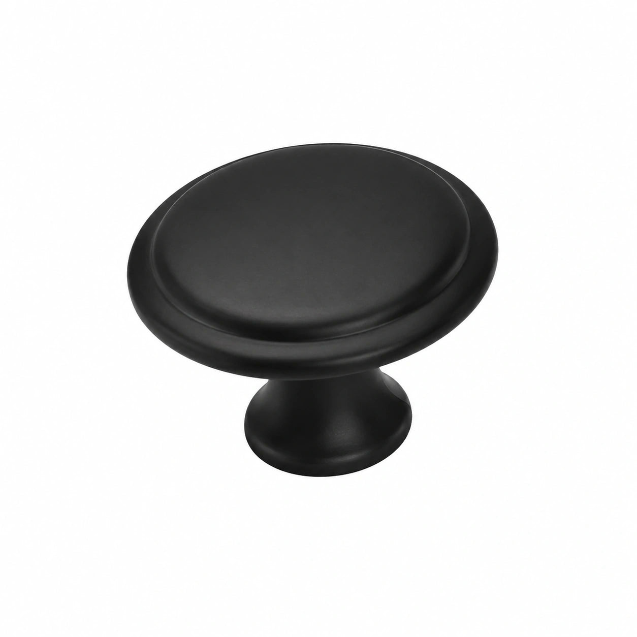 Hochwertige Schwarze Schrankknöpfe aus Metall, 12er Set, Ø 30 mm für Küchen- und Möbeltüren