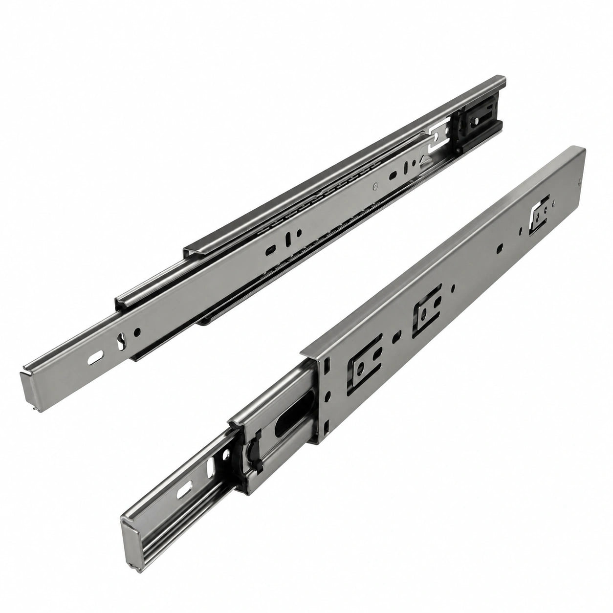 SOTECH Schubladenauszug 750 mm, 35 kg Tragkraft, mit Selbsteinzug, Paar
