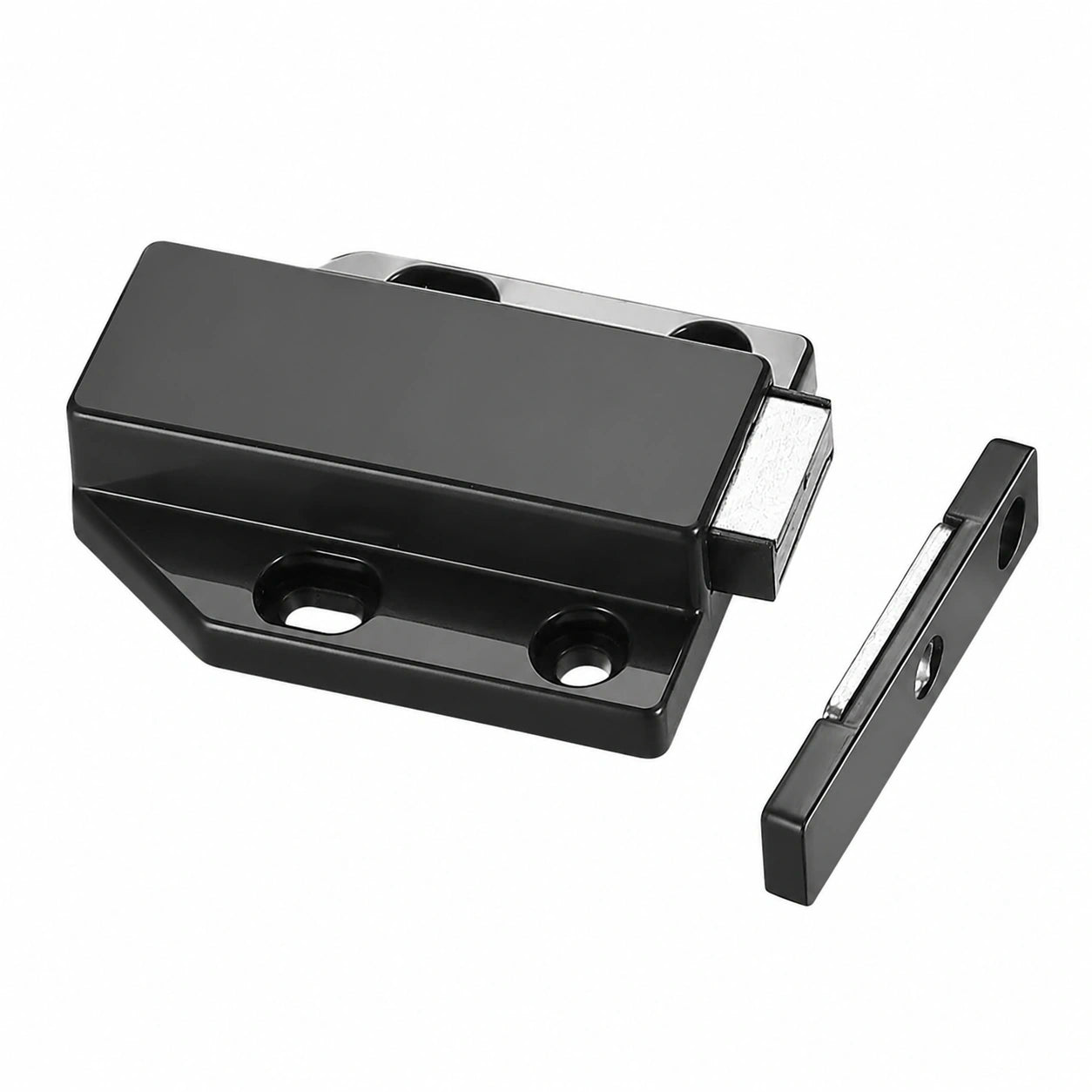 2 Stück Druckschnapper für Möbel mit Magnet, Push-to-Open Türöffner für Schränke und Schubladen