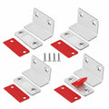 Ultradünne Möbeltür-Magnetschnäpper, selbstklebend, 4er Pack