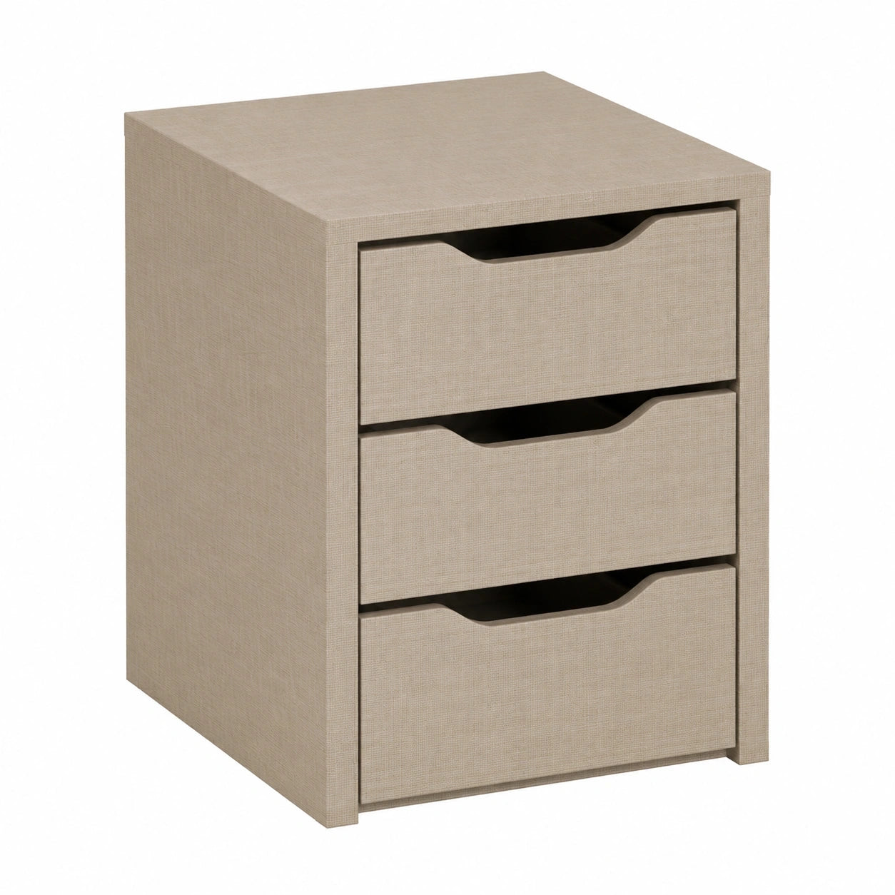 Rauch Möbelschubladeneinsatz mit 3 Fächern, 45 cm breit, Texline Leinenoptik, Größe 43x57x45 cm