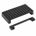 12er Set Möbelgriffe Schwarz Matt, 128mm Bohrabstand, Moderne Schrankgriffe mit Schrauben für Küche, Bad und Wohnzimmer