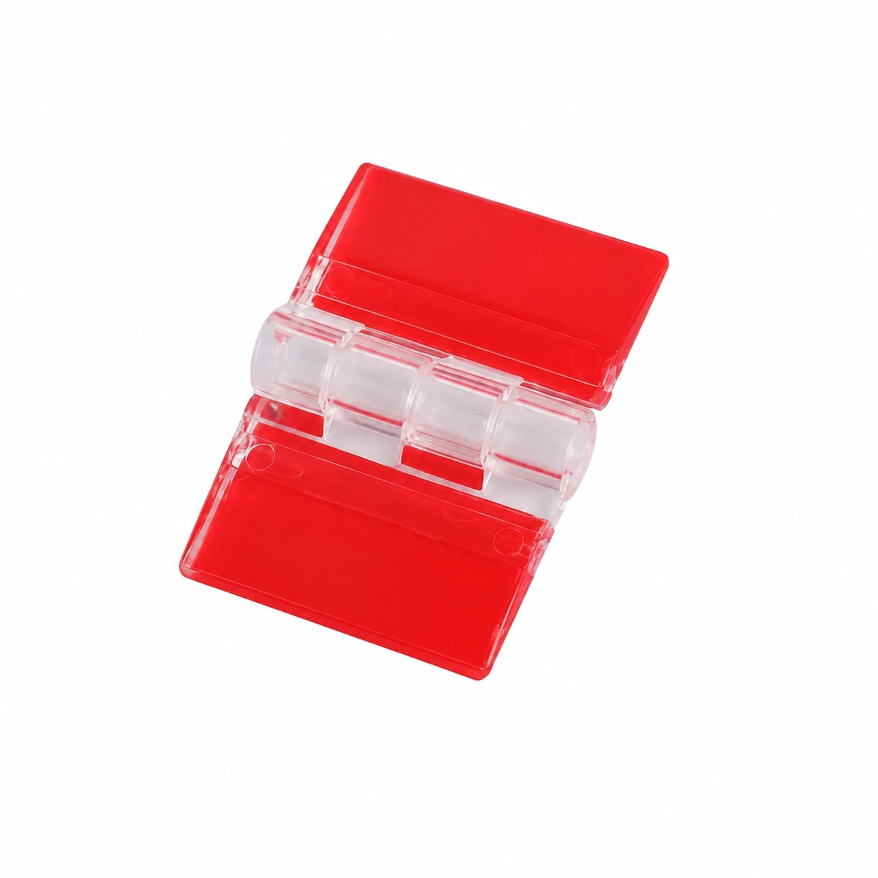 12er Set transparente Acrylscharniere, selbstklebend, 35x25mm, für Möbel und DIY-Projekte