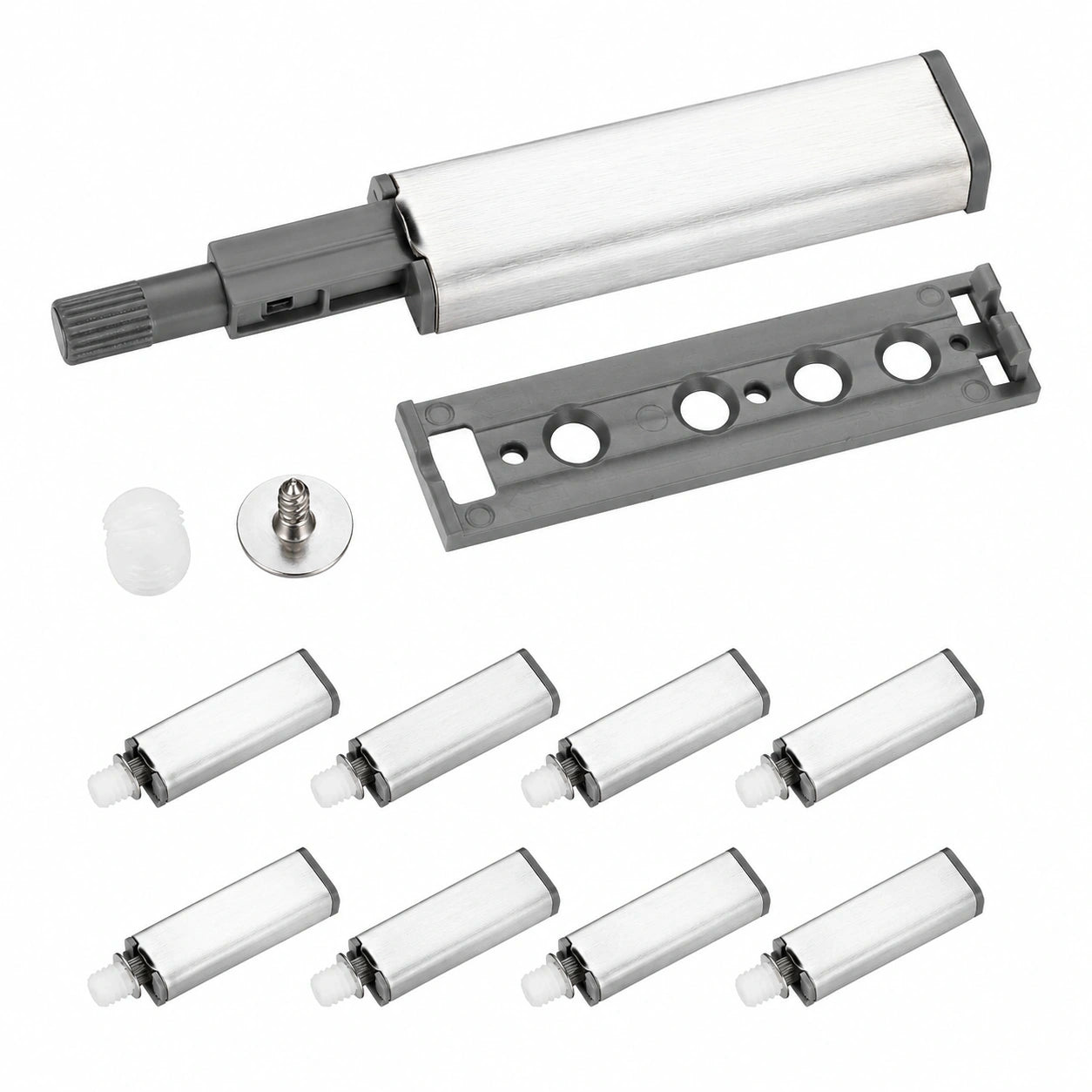 Push-to-Open Schranktüröffner Set, 8 Stück Magnetische Drucktürschnapper für Schrank und Schublade
