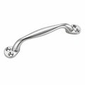4er-Set Türgriffe Silber für Küche und Möbel, Bügelform, inklusive Schrauben, 129 mm