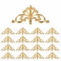 TOYANDONA 100er Set Kupfer Applikationen für Möbel, Dekorative Schnitzereien für Schubladen und Kisten, Einfache DIY Installation, Elegante Verzierung für Schränke und Wohnbereiche
