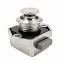 6er Set Push-Lock-Verriegelung für Wohnmobile und Schränke, silbergrau