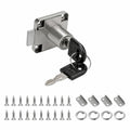Möbelschloss Set mit 4 Schlössern aus Edelstahl, 22mm Nockenschloss, inklusive Schlüssel für Schrank und Schublade